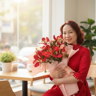 Hoa phượng móc thủ công